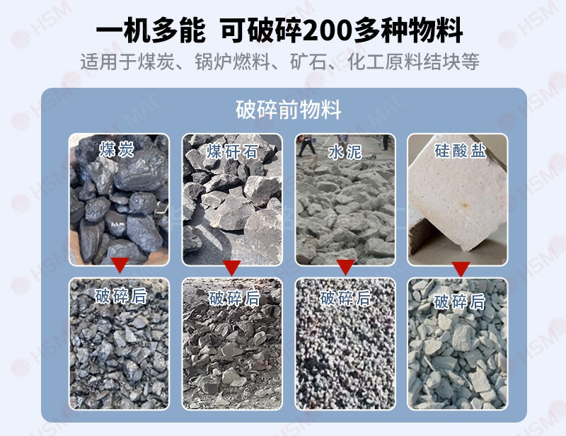 硫磺破碎机适用物料